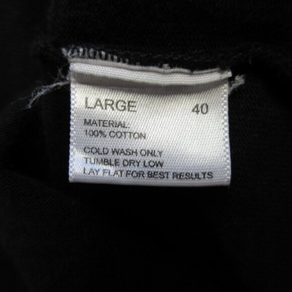 Lady White Co Men's Crewneck Tee Shirt 40 Black 100% Cotton BDHD Large 464 - Picture 4 of 9